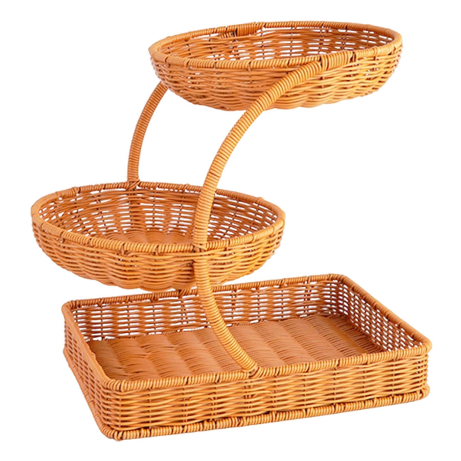 Imitation Rattan Fruit Basket  - đánh giá và giá Food Snacks Basket