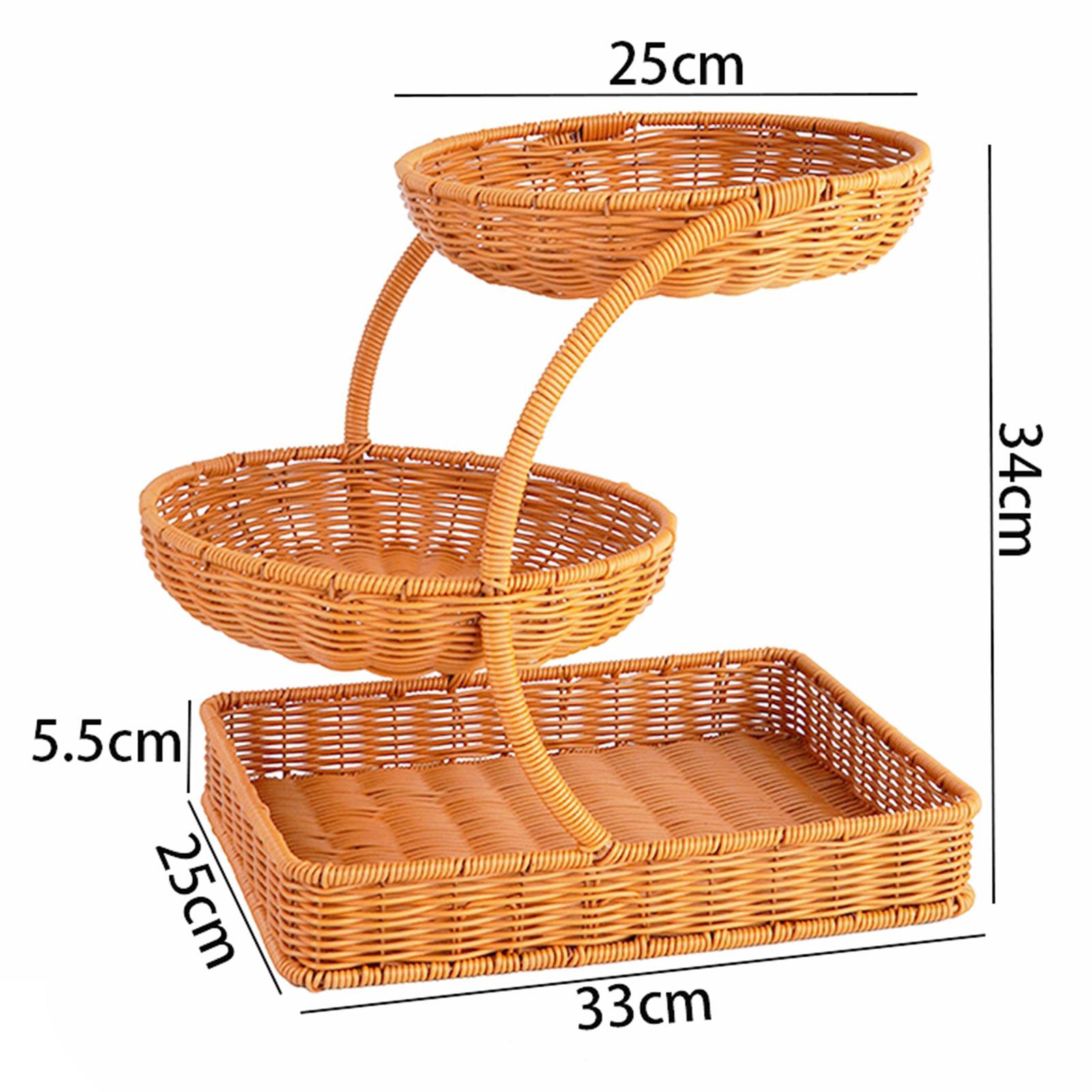 Imitation Rattan Fruit Basket  - đánh giá và giá Food Snacks Basket
