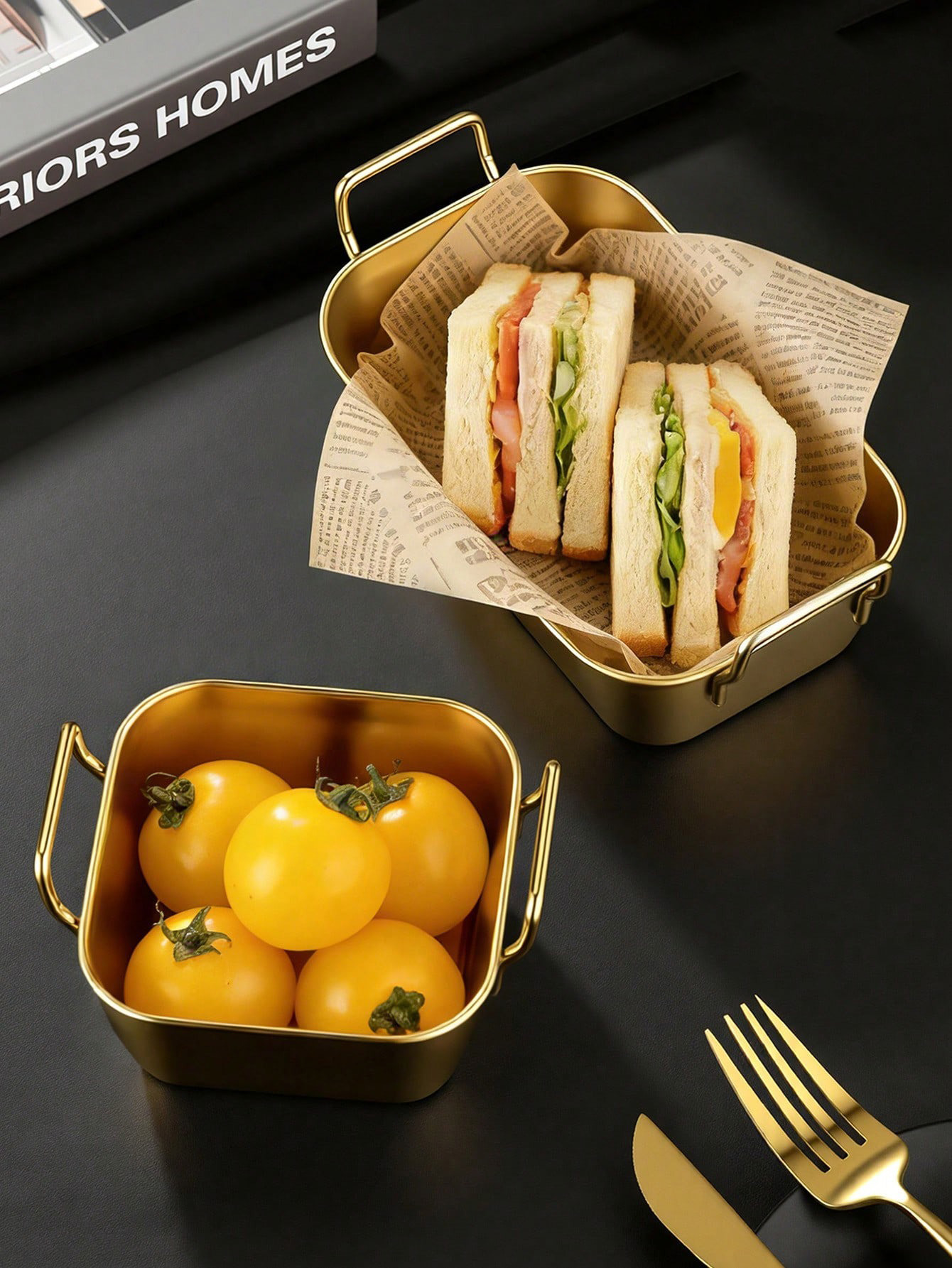 1pc Stainless Steel Double-ear - đánh giá và giá Food Snacks Basket