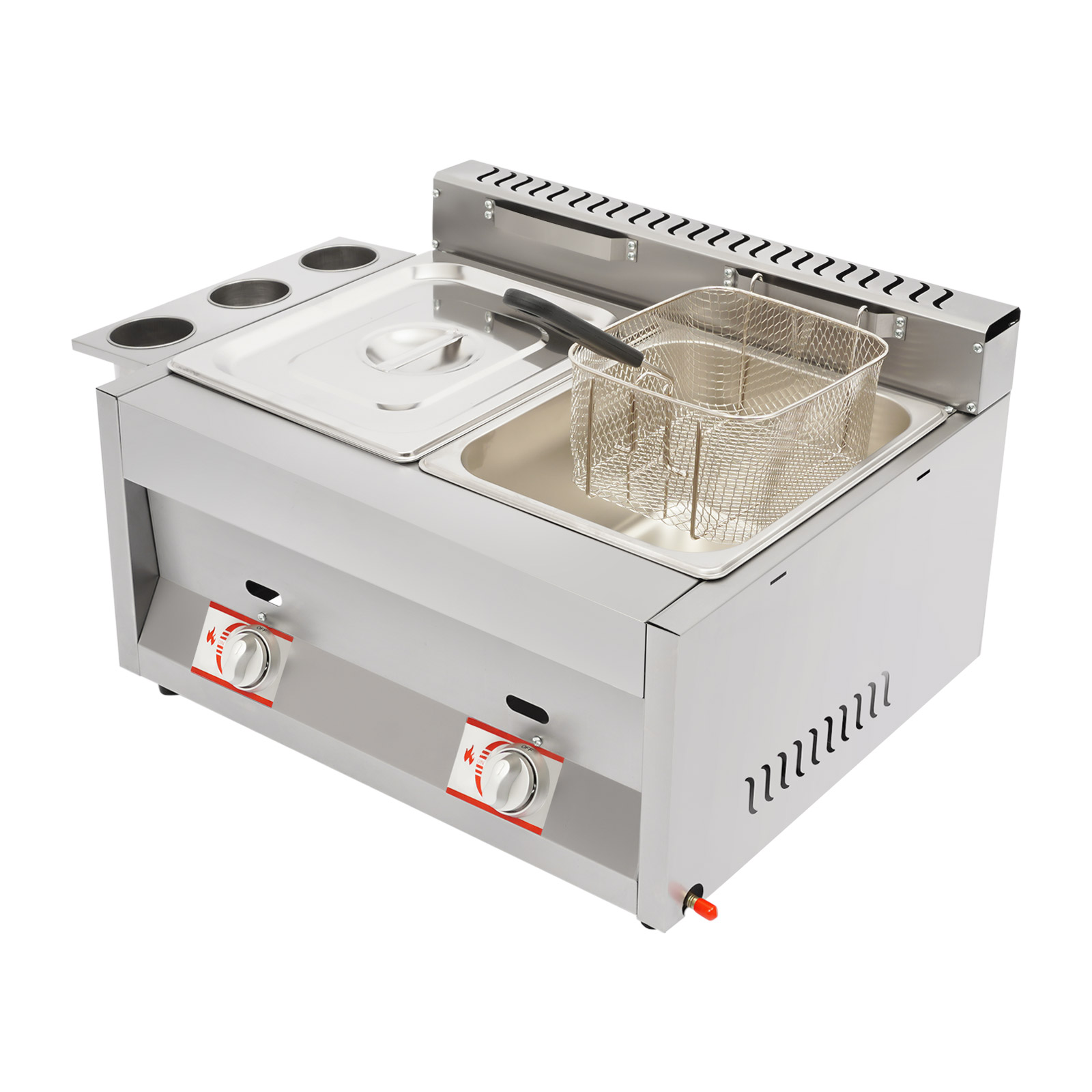 Commercial Deep Fryer 2-Tank 6 - đánh giá và giá Food Snacks Basket