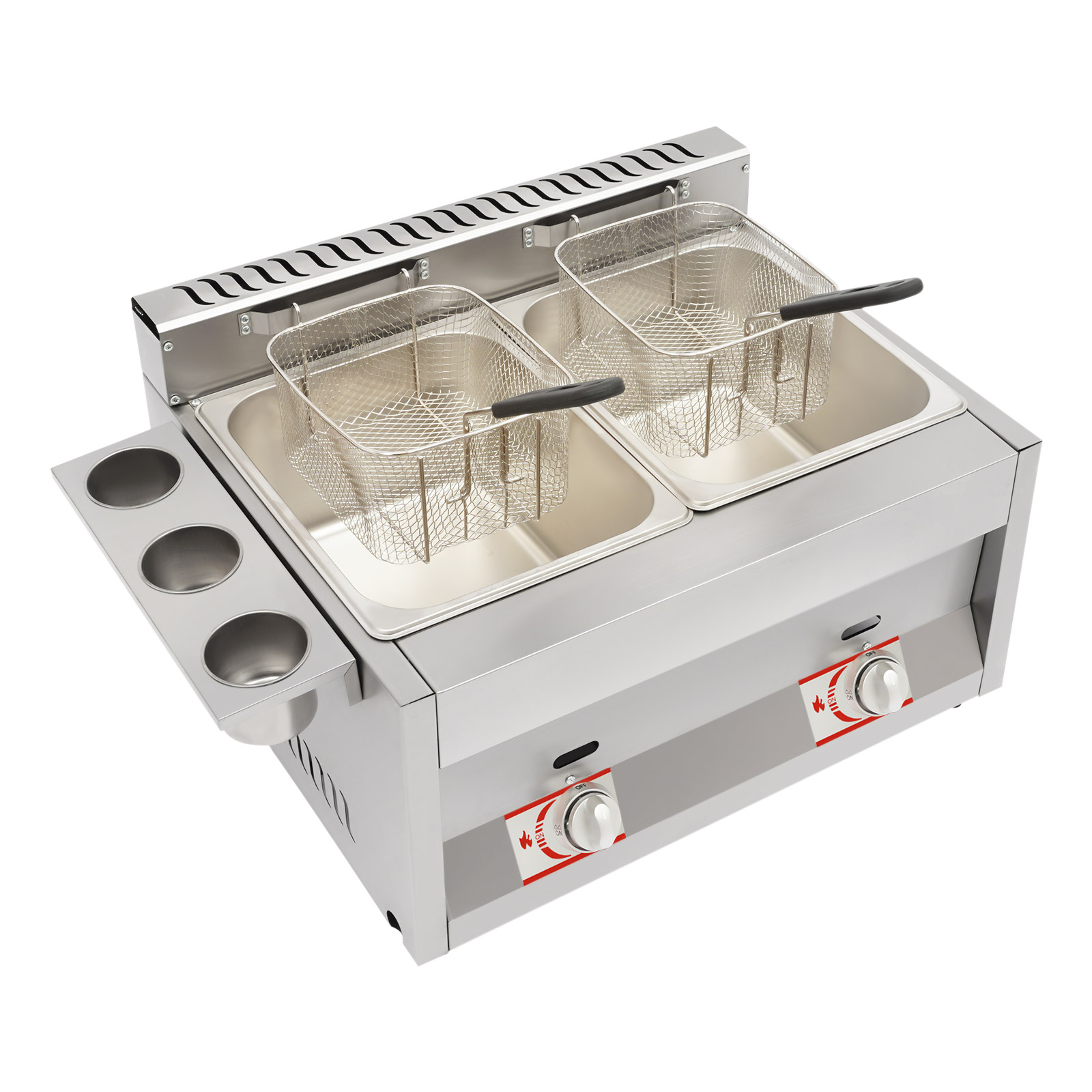 Commercial Deep Fryer 2-Tank 6 - đánh giá và giá Food Snacks Basket