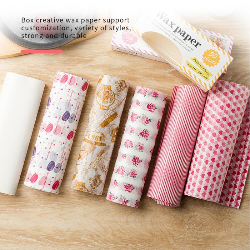 Colorful Patterned Wax Paper 5 - đánh giá và giá Food Snacks Basket